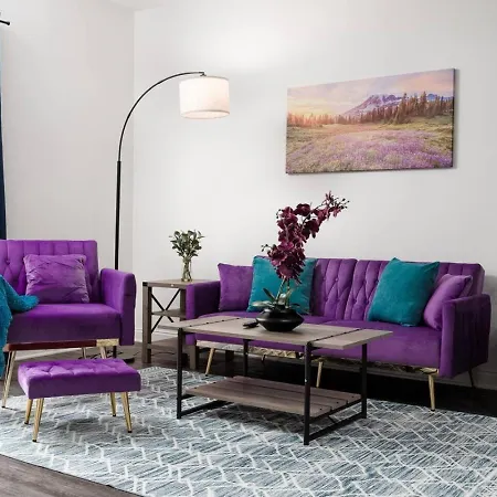 Purple Rain Spacious 2Br 2Ba 2 King Beds Gym Wfh